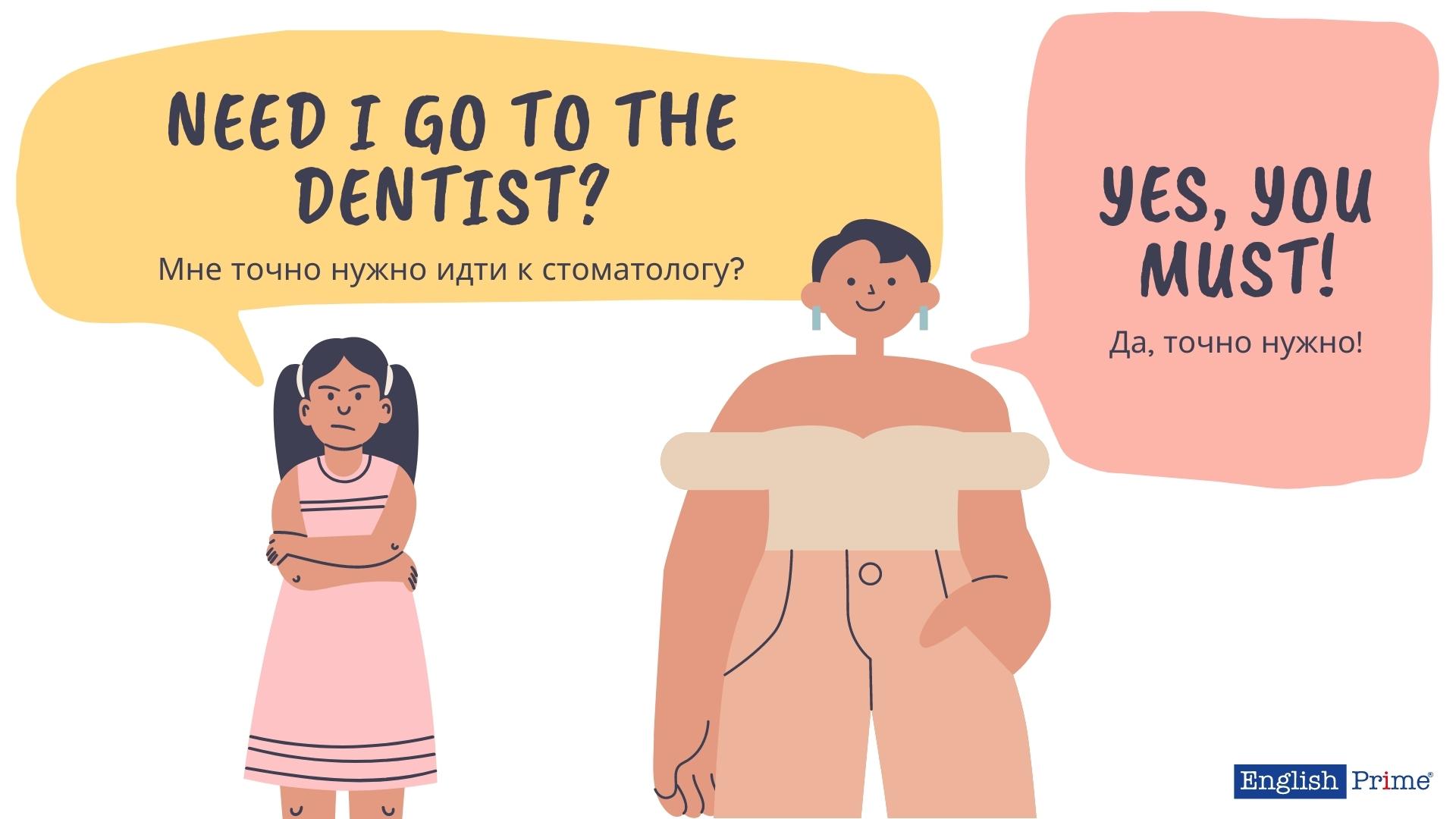 Need пример