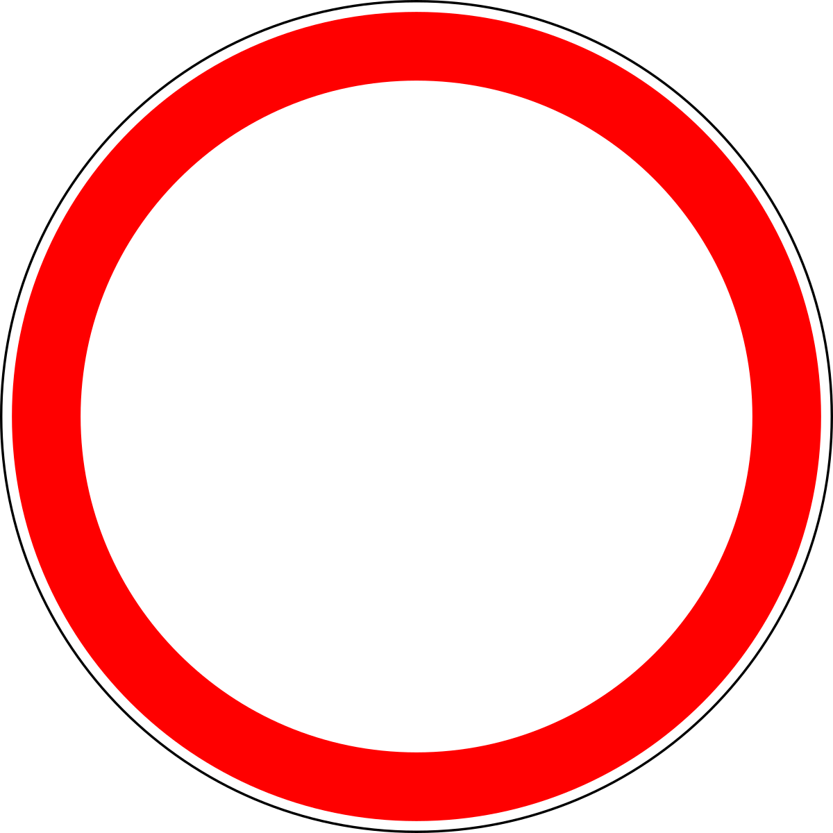 Prohibition signs - запрещающие знаки
