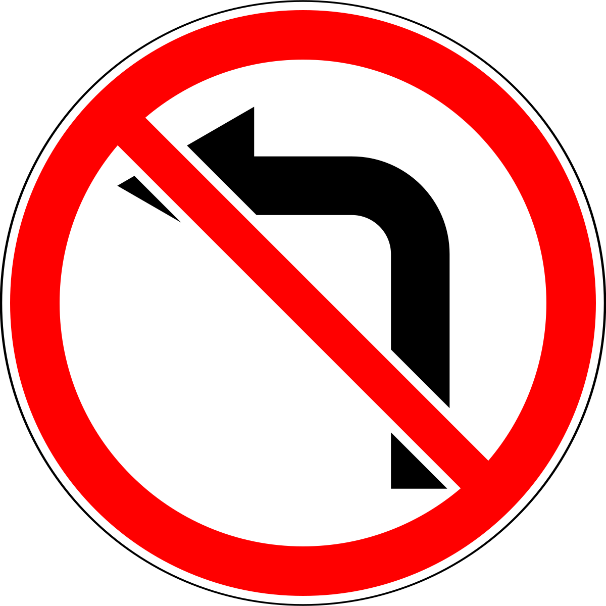 Prohibition signs - запрещающие знаки