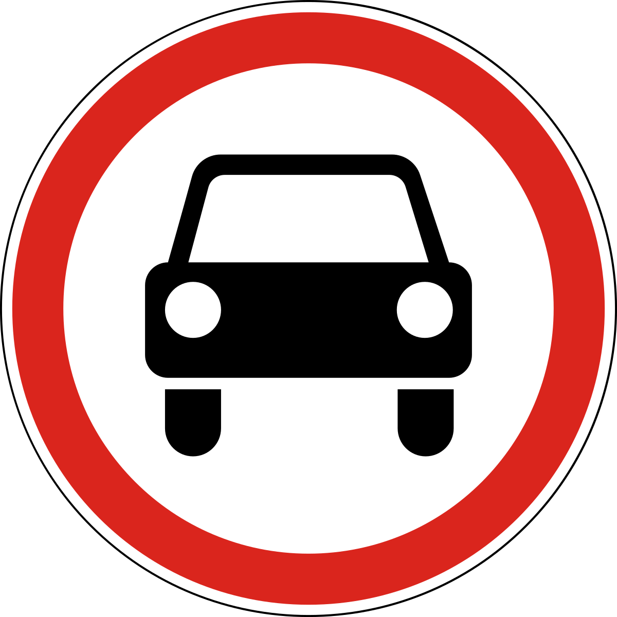 Prohibition signs - запрещающие знаки