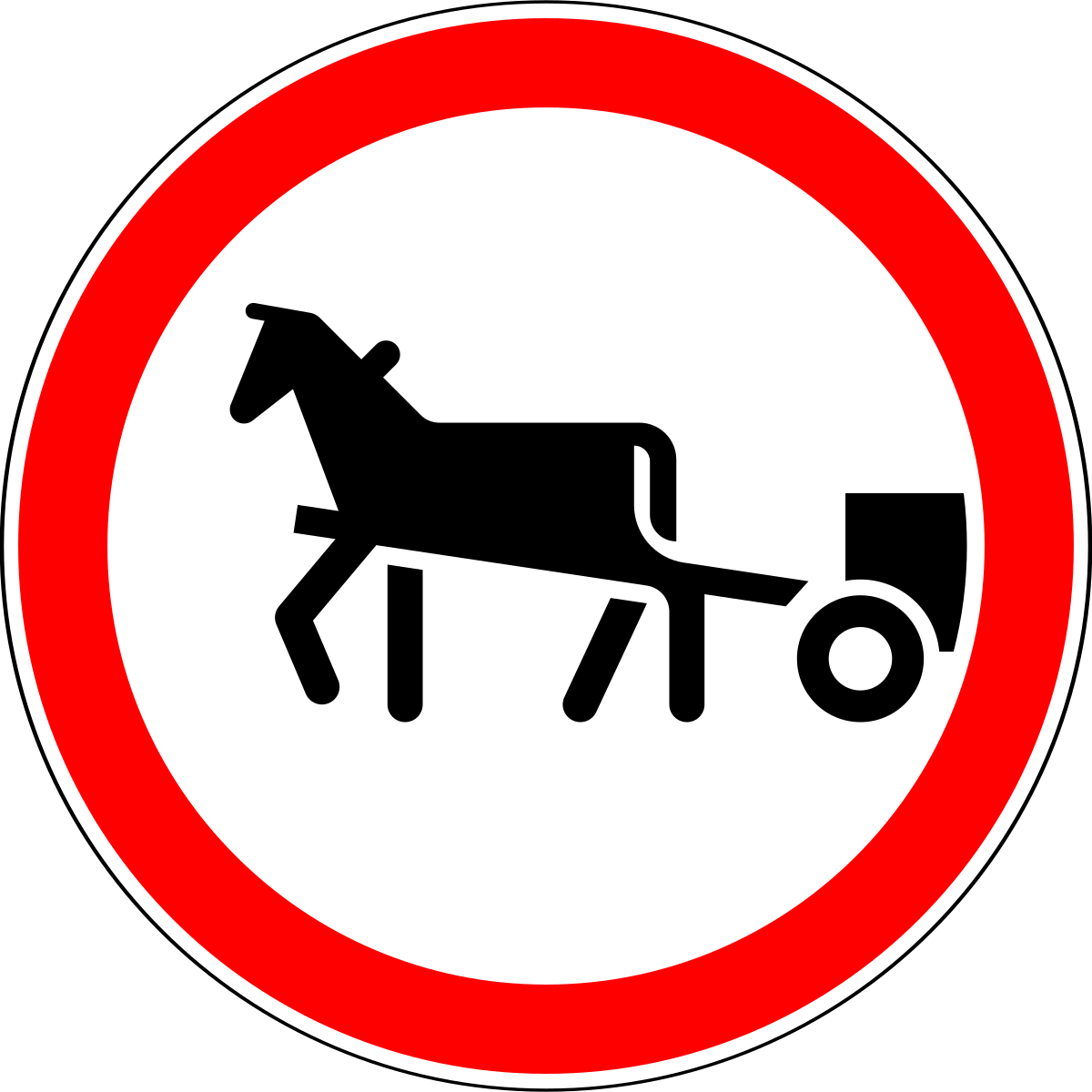 Prohibition signs - запрещающие знаки